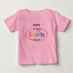Schattigee Favoriete Neef Custom Baby T-Shirt