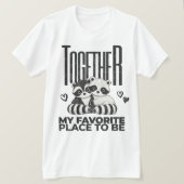 Schattigee favoriete plek om Valentijnse Shirt te (Design voorkant)