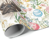Schattigee fawn pugs schattige hond cadeaupapier (Rol Hoek)