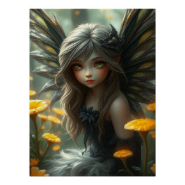 Schattigee Feathered Fairy Art Perfect Poster