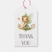 Schattigee fee eerste verjaardag cadeaulabel (Voorkant)