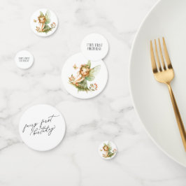 Schattigee fee eerste verjaardag confetti