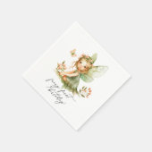 Schattigee fee eerste verjaardag servet (Hoek)