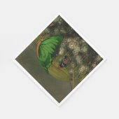 Schattigee fee in boot met vuurvliegjes servet (Hoek)