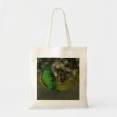 Schattigee fee in boot met vuurvliegjes tote bag (Voorkant)