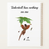 Schattigee fee met bruine vleugels dagelijkse plan planner (Achterkant)