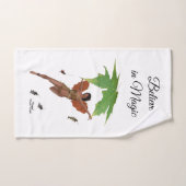 Schattigee fee met bruine vleugels handdoek (Handdoek)