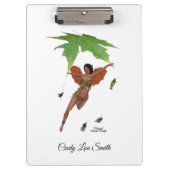 Schattigee fee met bruine vleugels klembord (Voorkant)