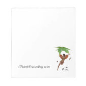 Schattigee fee met bruine vleugels Notitieblok (Voorkant)