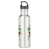 Schattigee fee met bruine vleugels waterfles waterfles  (Achterkant)