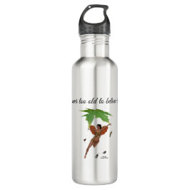 Schattigee fee met bruine vleugels waterfles waterfles 