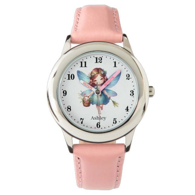 Schattigee fee naam toevoegen meisjes Horloge (Voorkant)