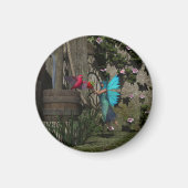 Schattigee fee voeden een vogel magneet (Voorkant)