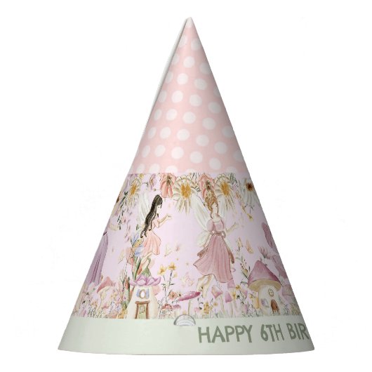 Schattigee feeën Wildflower Meadow Flowers Verjaar Feesthoedjes (Links)