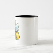 Schattigee feeënkat met citroenen tweekleurige koffiemok (Center)