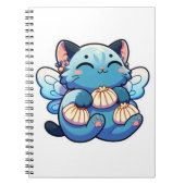 Schattigee feeënkat met dumplings notitieboek (Voorkant)