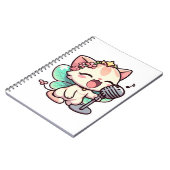 Schattigee feeënkattenzang notitieboek (Linkerzijde)