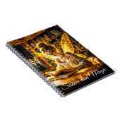 Schattigee feeëntiener die magische vonken licht l notitieboek (Rechterzijde)