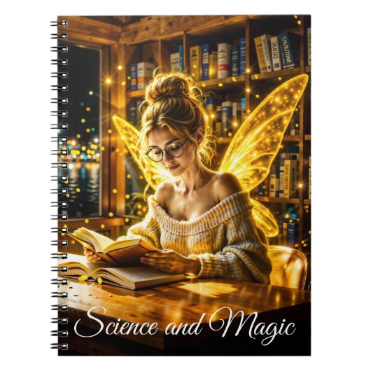 Schattigee feeëntiener die magische vonken licht l notitieboek (Voorkant)