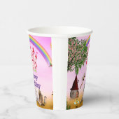 Schattigee feestbekers met een feeëriek thema papieren bekers (Rechts)