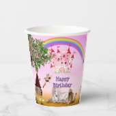 Schattigee feestbekers met een feeëriek thema papieren bekers (Voorkant)