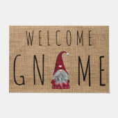Schattigee feestdag Kerstmis Plaid Welkom Gnome Deurmat (Voorkant)