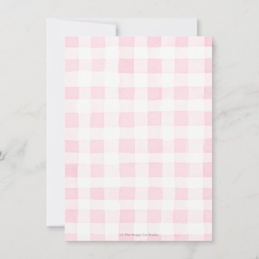 Schattigee feestdieren leuk om een 1e verjaardag r bedankkaart (Achterkant)