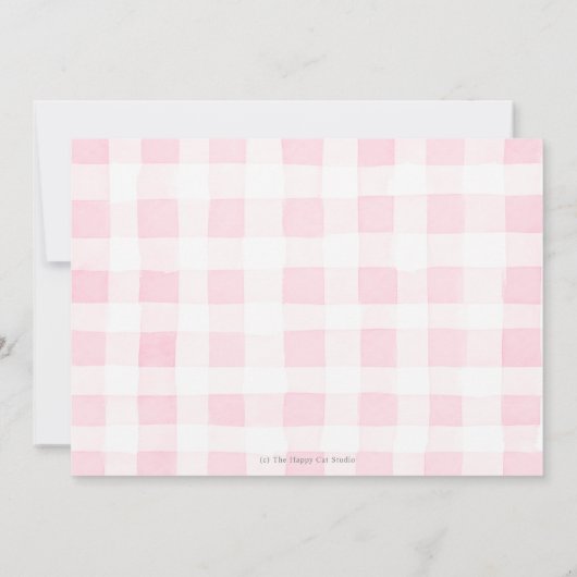 Schattigee feestdieren leuk om een 1e verjaardag r bedankkaart (Achterkant)