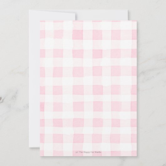 Schattigee feestdieren leuk om een 1e verjaardag r kaart (Achterkant)