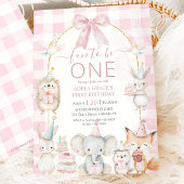 Schattigee feestdieren leuk om een 1e verjaardag r kaart