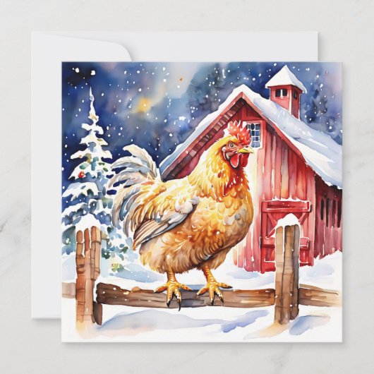 Schattigee feestelijke Chicken Cluckin' Good Chris (Voorkant)