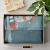 Schattigee feestelijke illustratie van een polaire tissuepapier (Geschenk)