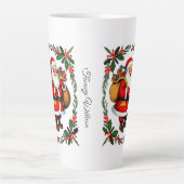 Schattigee feestelijke kerstdagen latte mok (Voorkant)