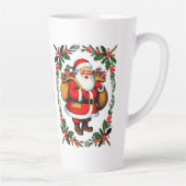 Schattigee feestelijke kerstdagen latte mok (Rechts)