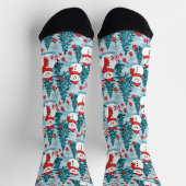 Schattigee feestelijke kerstmannen sokken (Top)