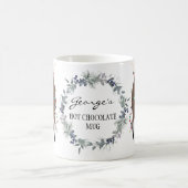 Schattigee feestelijke krans en rendieren geperson koffiemok (Center)