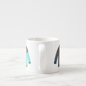 Schattigee feestelijke lelijke trui gezellige kers espresso kop (Achterkant)