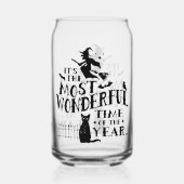 Schattigee feestelijke mooiste tijd Halloween Blikvorm Glas (Achterkant)