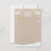 Schattigee feestelijke peperkoek huis Baby shower Bedankkaart (Achterkant)