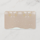 Schattigee feestelijke peperkoek huis Baby shower Informatiekaartje (Achterkant)