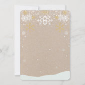 Schattigee feestelijke peperkoek huis Baby shower Kaart (Achterkant)