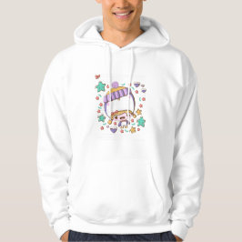 Schattigee feestelijke pinguïn bubble hoofd meisje hoodie