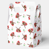 Schattigee Feestelijke Rode Kasky Kerstrendier Bedankdoosjes (Geopend)