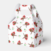 Schattigee Feestelijke Rode Kasky Kerstrendier Bedankdoosjes (Voorkant Zijde)