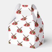 Schattigee Feestelijke Rode Kasky Kerstrendier Bedankdoosjes (Voorkant Zijde)