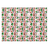 Schattigee Feestelijke Rode Kasky Kerstrendier Tafelkleed (Voorkant (Horizontaal))