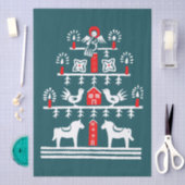 Schattigee feestelijke Scandi Rood Blauw Witte Ker Tissuepapier (Craft)