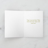 Schattigee feestelijke scandi rood witte kerstboom kaart (Binnen)