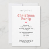 Schattigee feestelijke Scandi Wit Roze Kerst Hert Kaart (Achterkant)