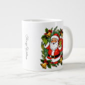 Schattigee Feestelijke  Traditionele Kerst Grote Koffiekop (Voorkant rechts)